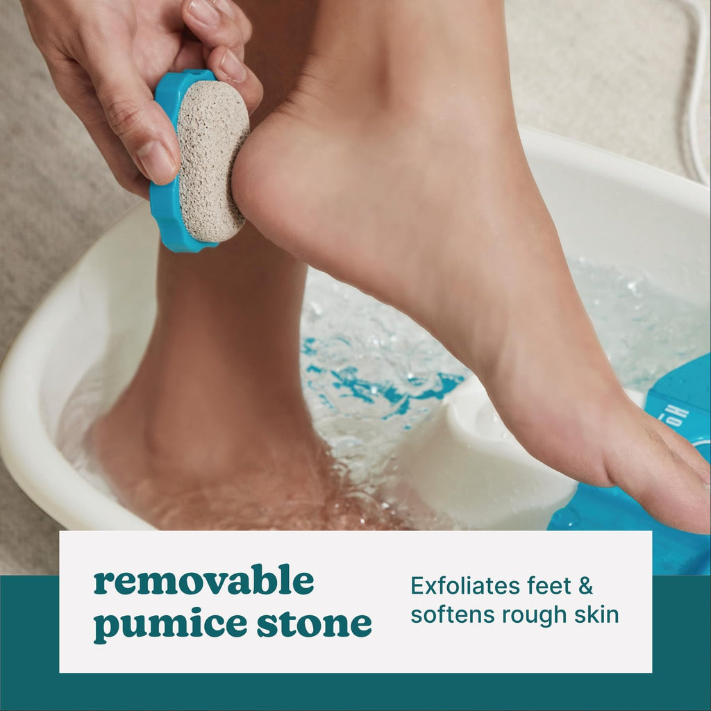 Foot Spa with Toe-Touch Control - Bubble Massage, Blue (Homedics)