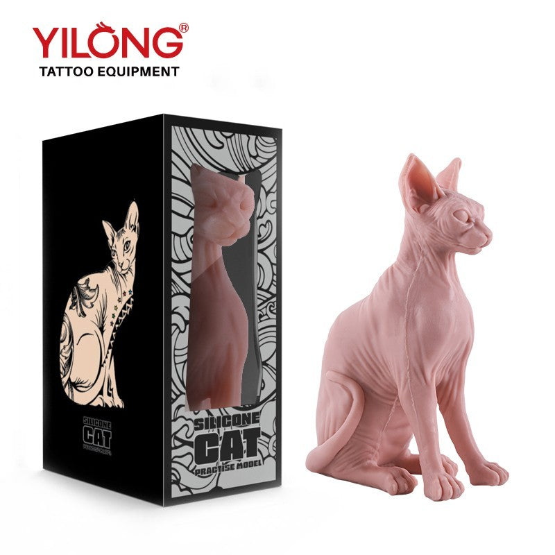 High Simulation Silicone Cat Model Tattoo Practice Skin Premium Rubber