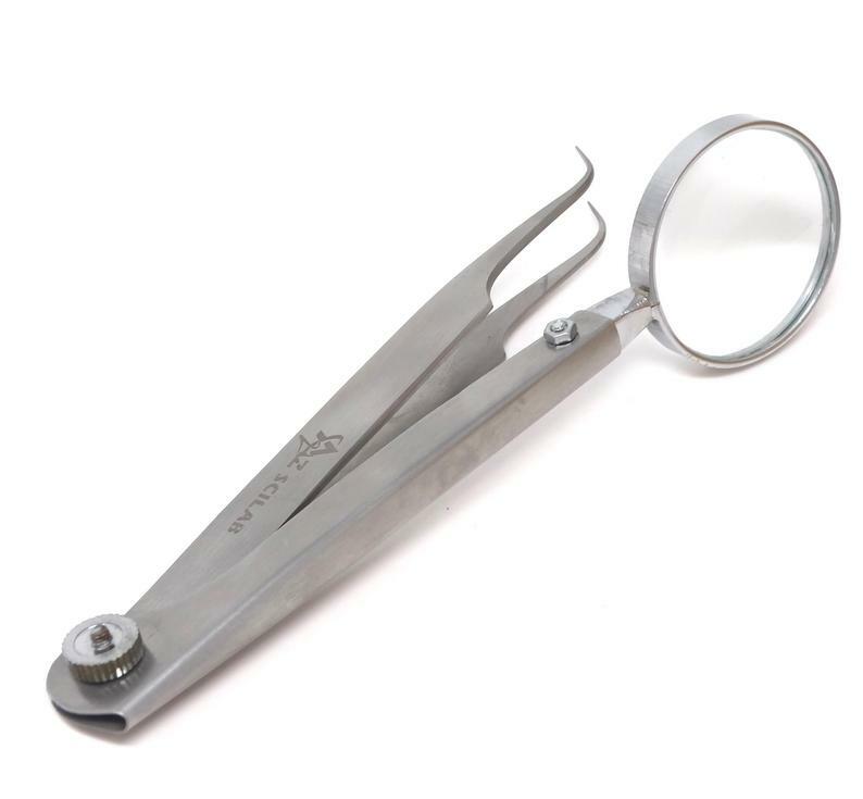 Facial Ingrown Hair & Splinter Removal Tweezers with Magnifying Glass - Multiple Styles