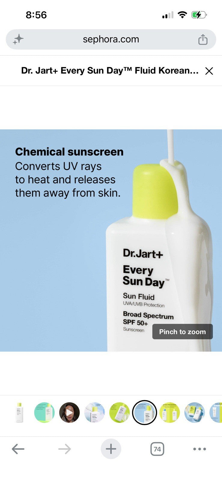 Korean SPF 50+ Sun Fluid Sunscreen - Lightweight, Broad Spectrum UV Protection