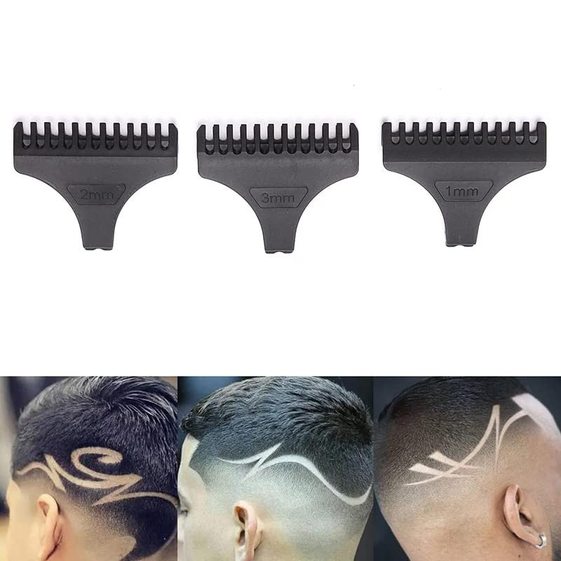 8 Pack Hair Clipper Guide Comb Set with 1mm, 2mm, 3mm Lengths and Protection Guard
