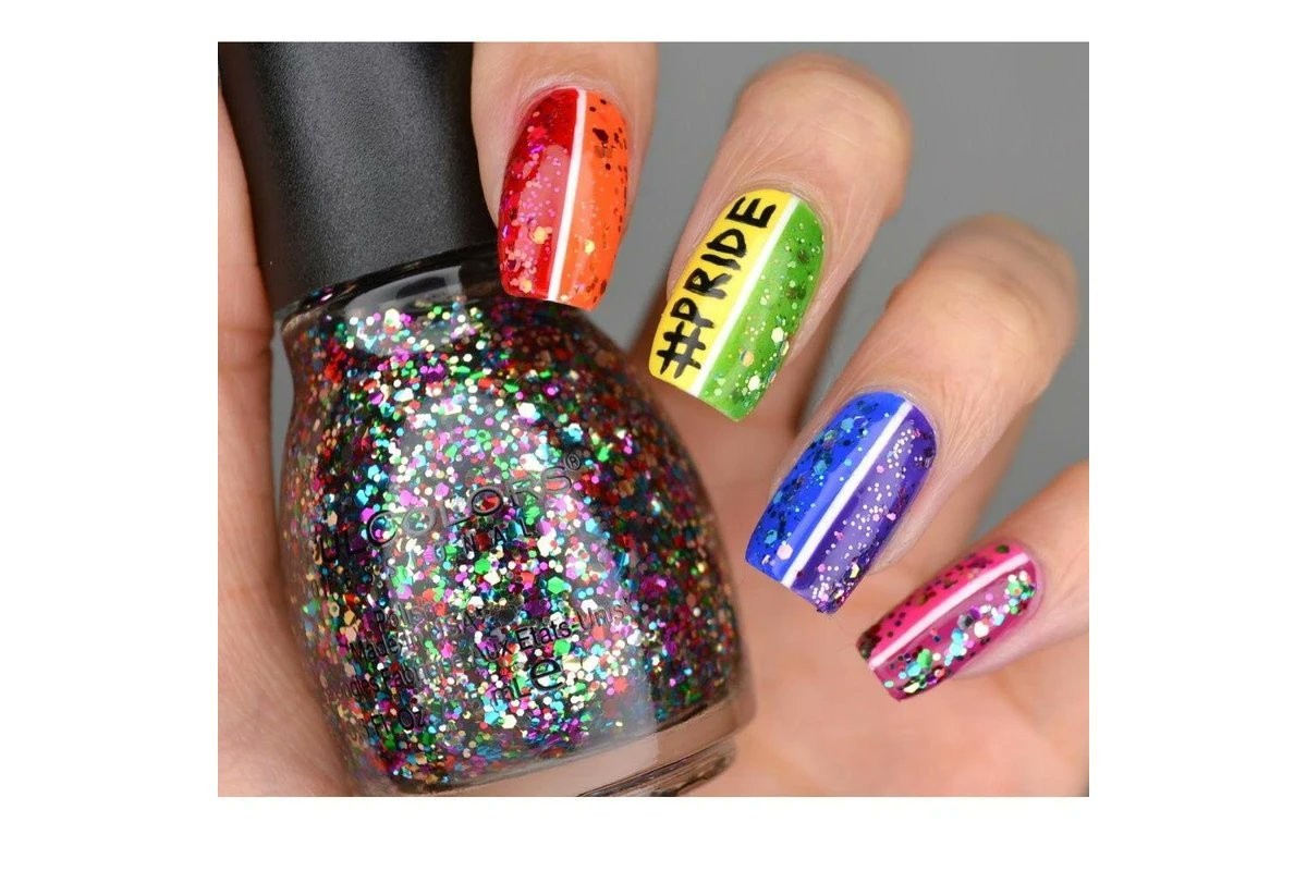 Vibrant Long-Lasting Nail Polish in Pride Colors - Bold, Chip-Resistant