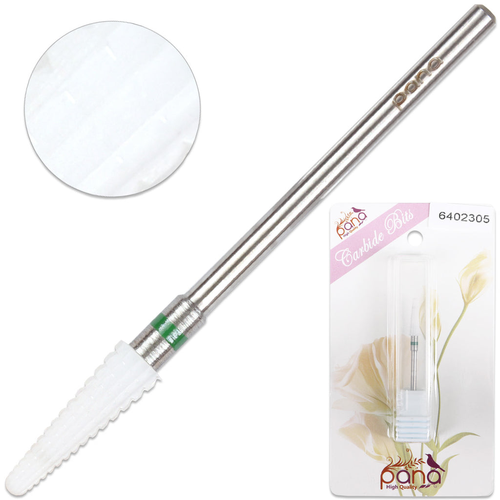 Ceramic Nail Drill Bit - Small Tapered Cone, Coarse Grit, 3/32" Shank