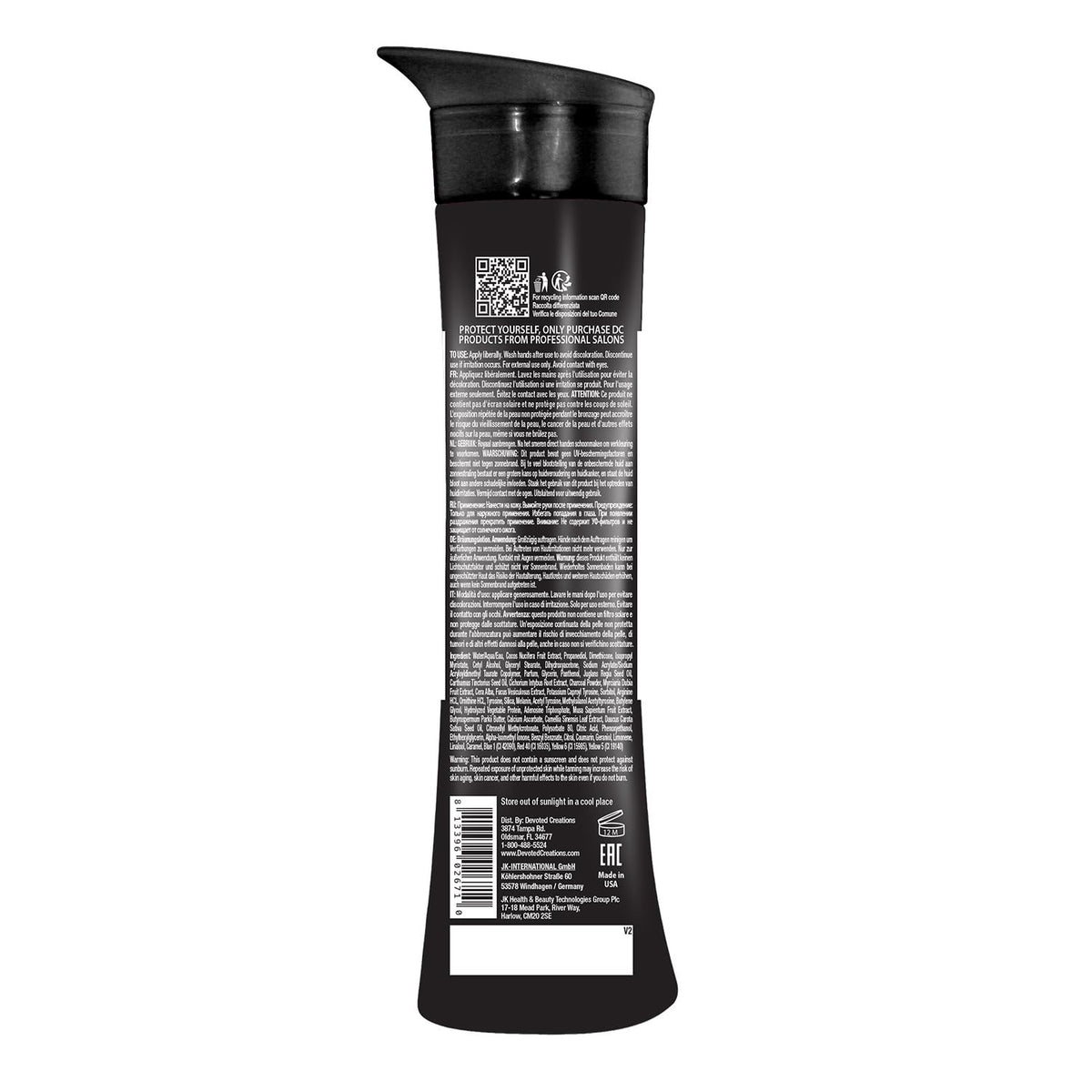 Dark Tanning Lotion for Indoor Beds - Black Bronzer for Deep Tan