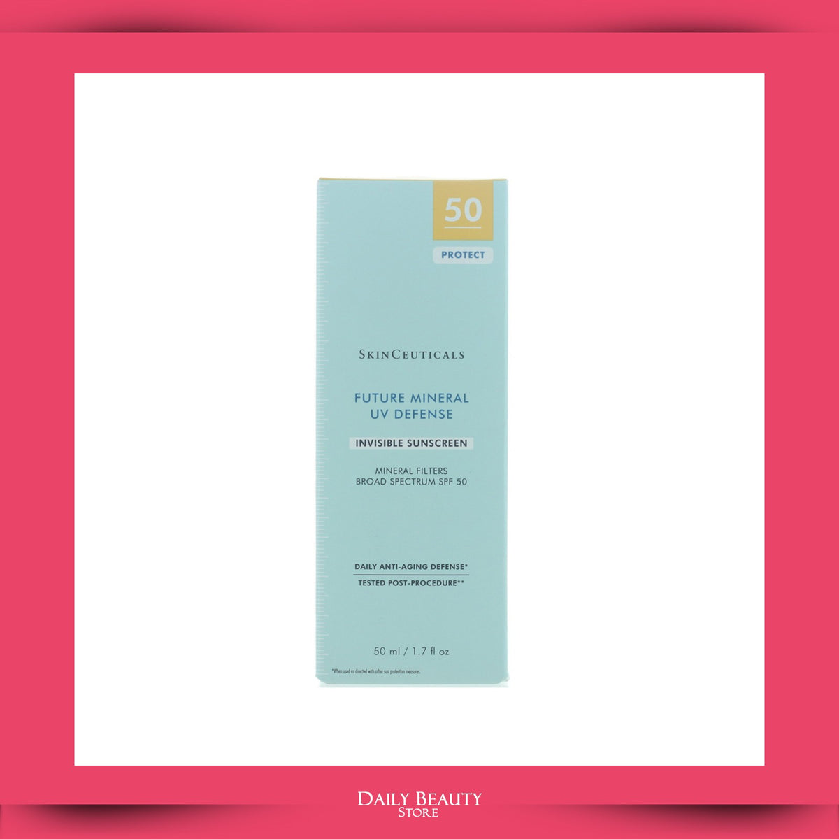 Mineral Sunscreen SPF 50 - Broad Spectrum UVA UVB Protection, 50ml