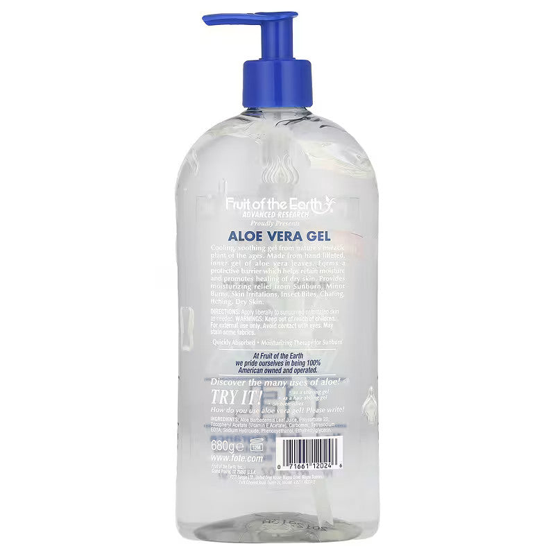 Aloe Vera Gel for Sunburn and Dry Skin - 24 oz 12 Pack