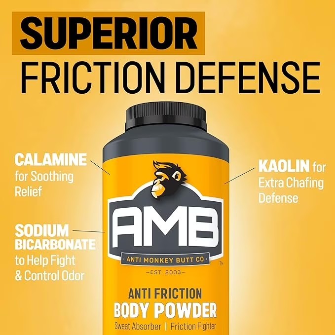 Anti-Chafing Body & Foot Powder 8oz | Soothes Skin & Odor Protection