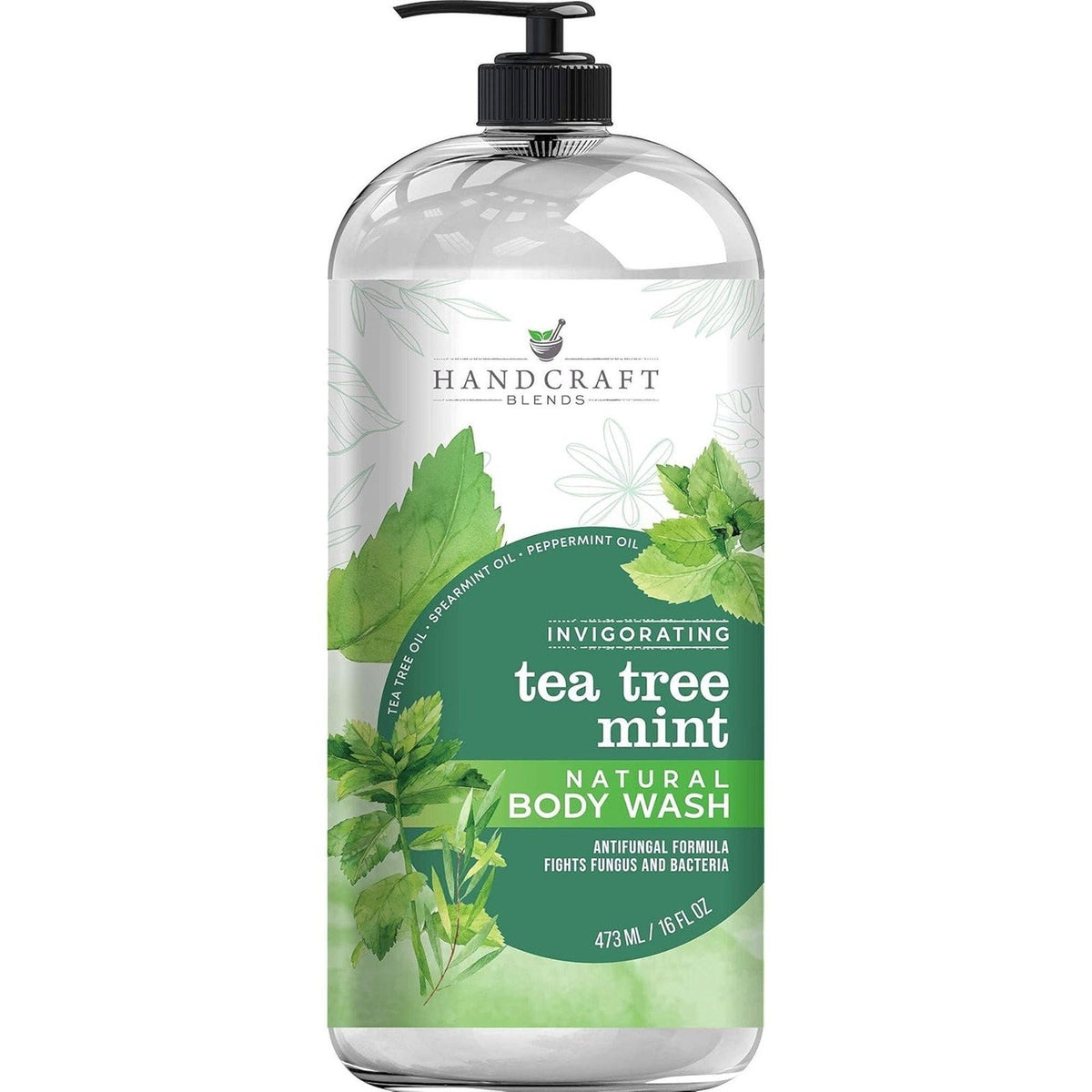 Tea Tree Mint Body Wash - Extra Strength Natural Cleansing for Skin & Foot Care