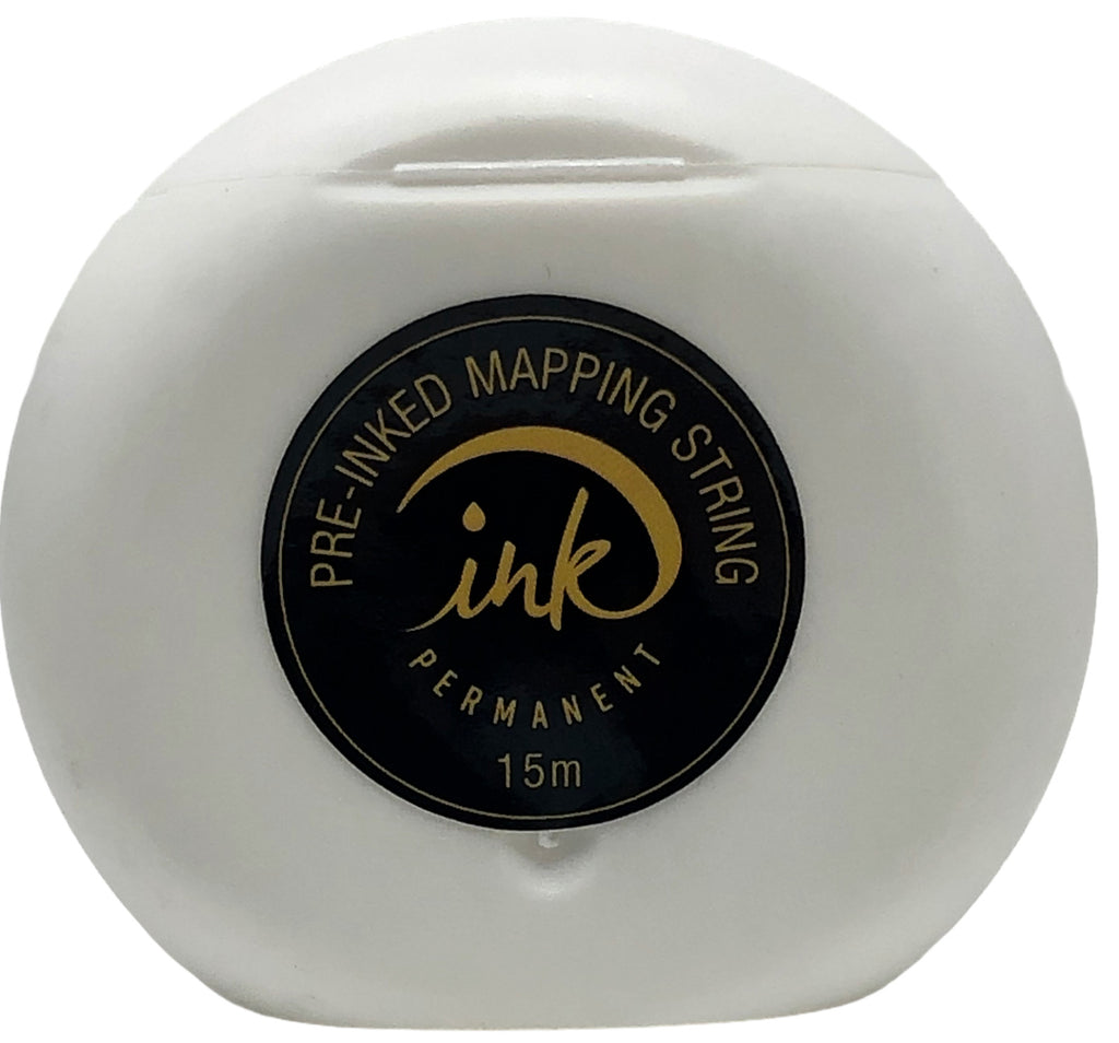 Pre-Inked Eyebrow Mapping String Marker for Microblading – 2 Pack, 50 ft Each (15 m)