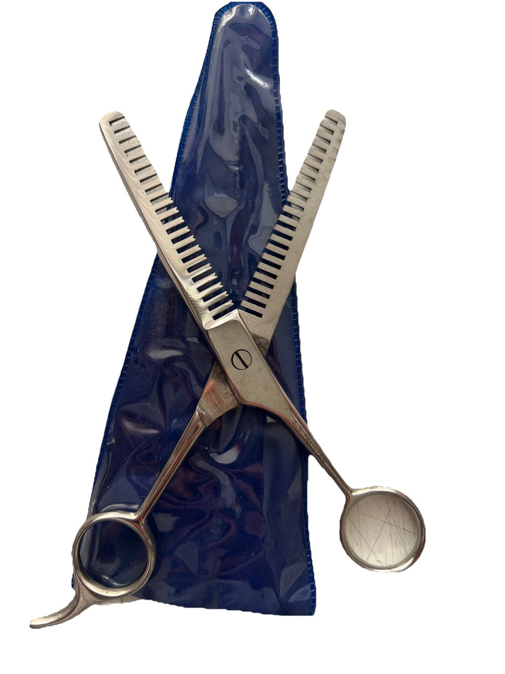 Hair Cutting Thinning Scissors Shears Double Sided Set of 2 for Barbers