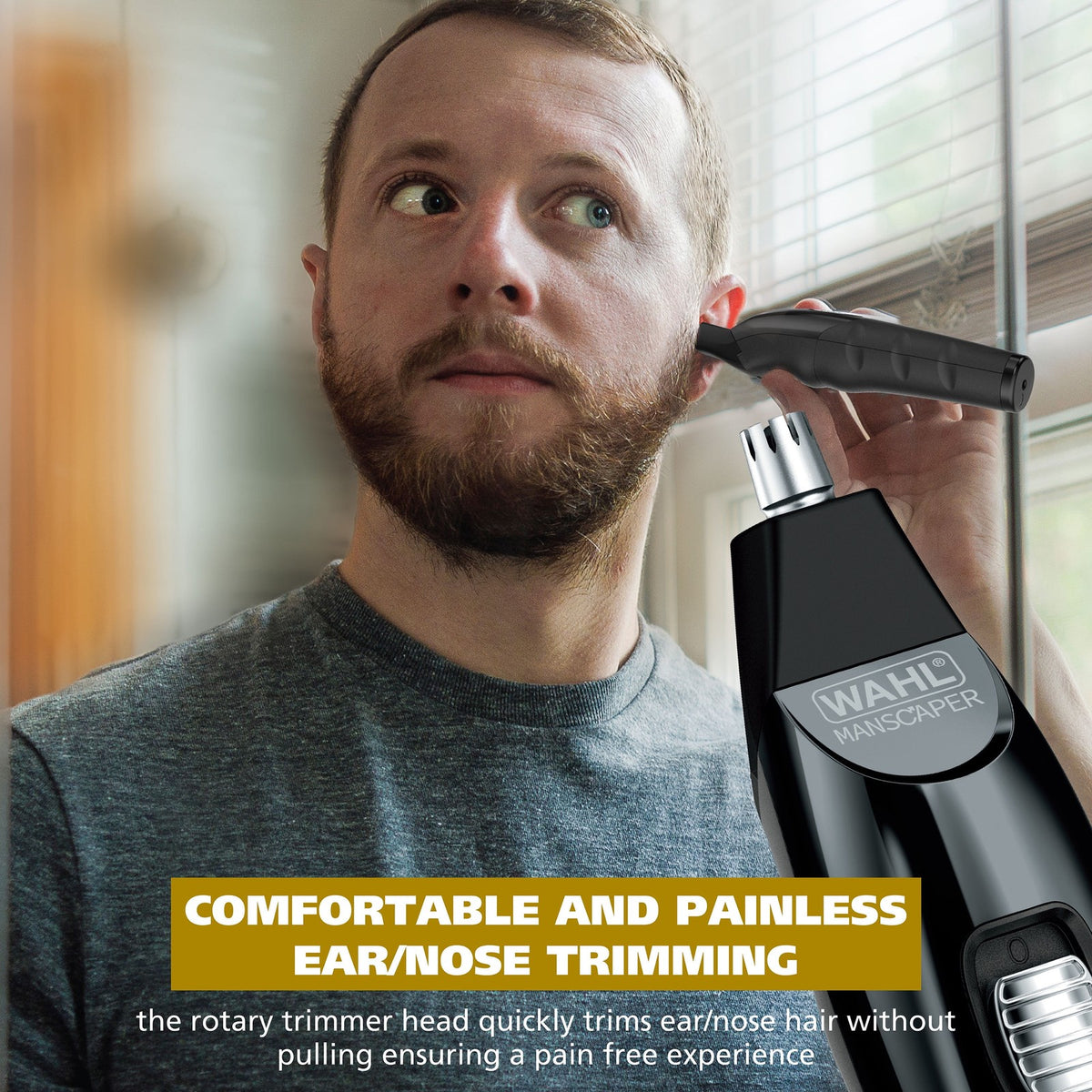 Rechargeable Men's Trimmer Kit with Attachments - Face, Body & Nose Grooming