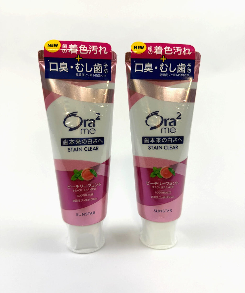 Whitening Toothpaste with Peach Leaf Mint - Japanese Stain Remover, 130g