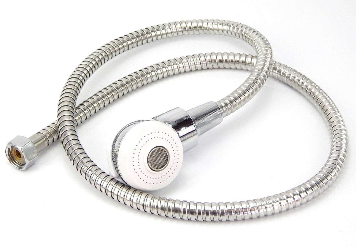 Pedicure Spa Chair Sprayer Hose and Head Set - 40 Inch Long Hose, 3.5 Inch Spray Head