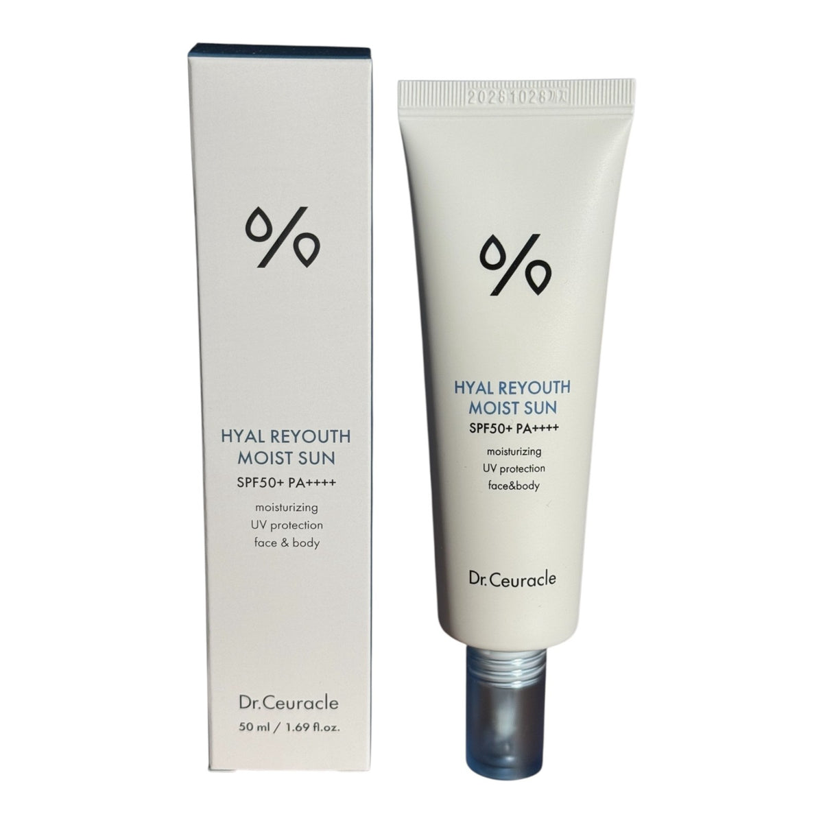 SPF50+ PA++++ Broad Spectrum Sunscreen with Hyaluronic Acid for Face & Body - 50ml