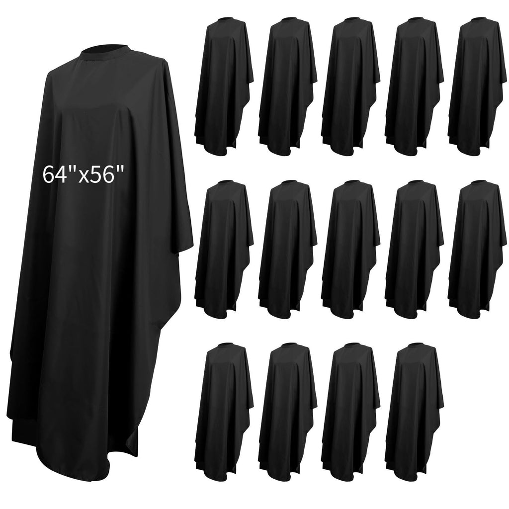 Waterproof Hair Cutting Cape Set - 14 Pack, Large Salon Capes for Hairdressing and Styling