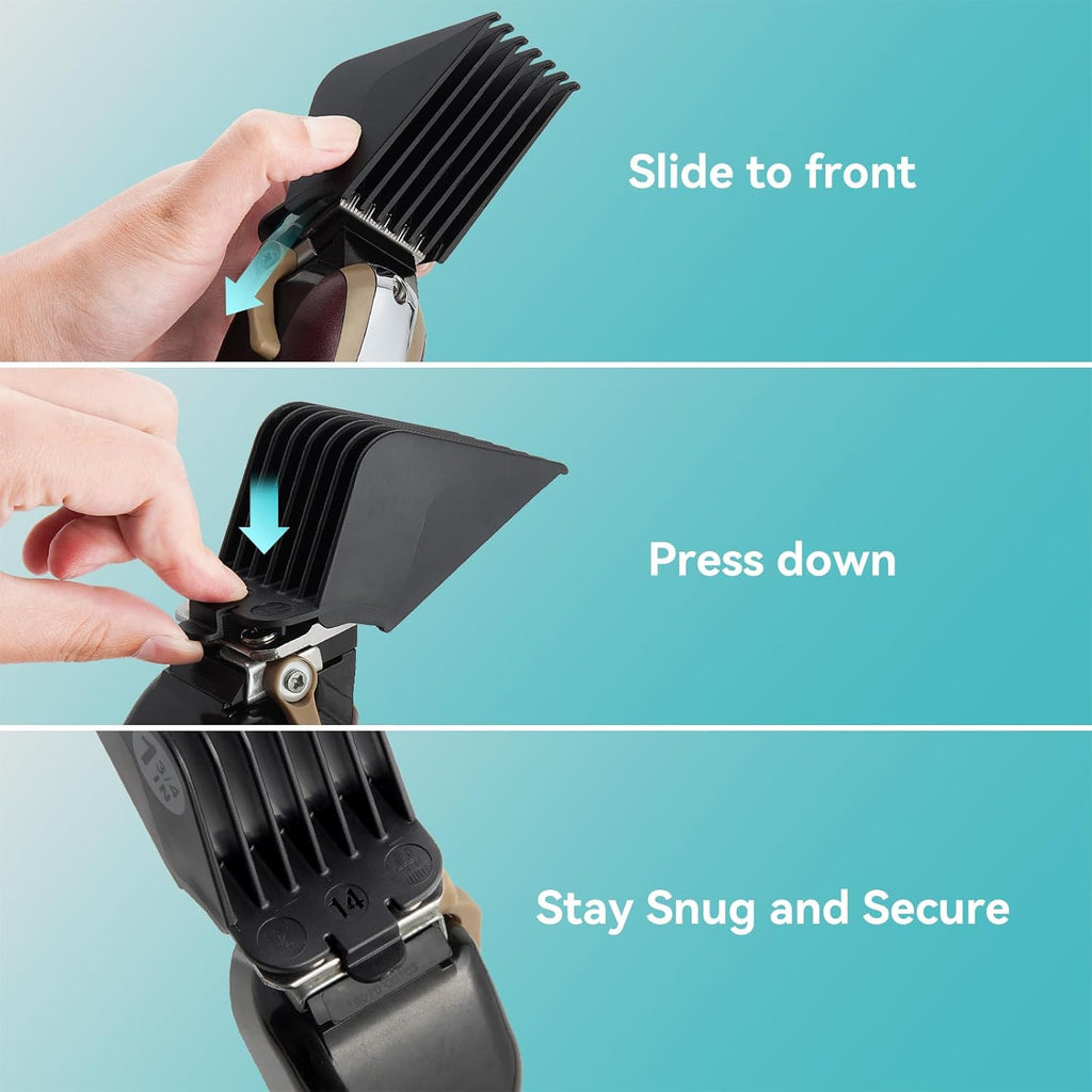 Clipper Guard Set for Wahl & Babyliss Pro Clippers - Sizes 10 12 14 16 18 20