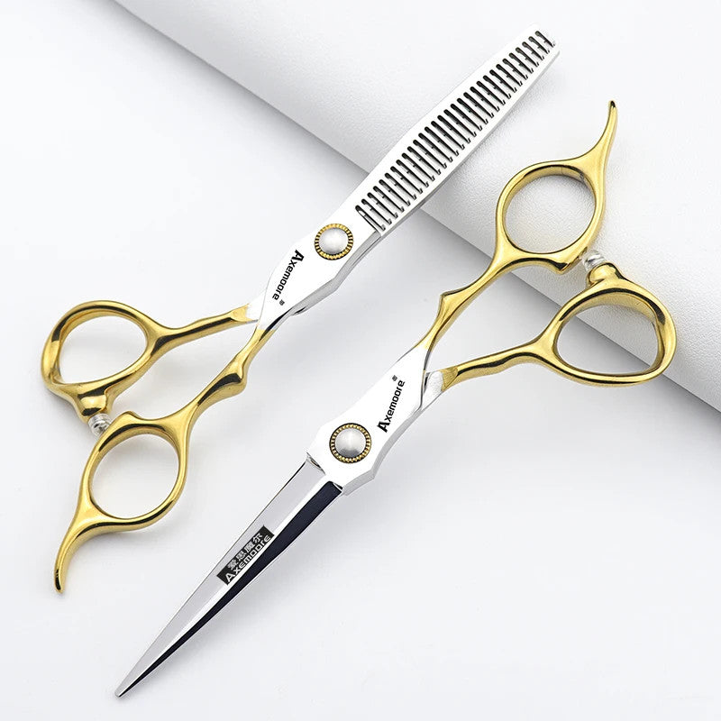 Professional Barber Scissors Set - Thinning & Cutting Shears for Salon Use
