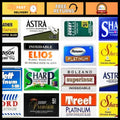 Double Edge Razor Blades Sampler Pack - 100 Blades, 16 Brands for Smooth Shaving