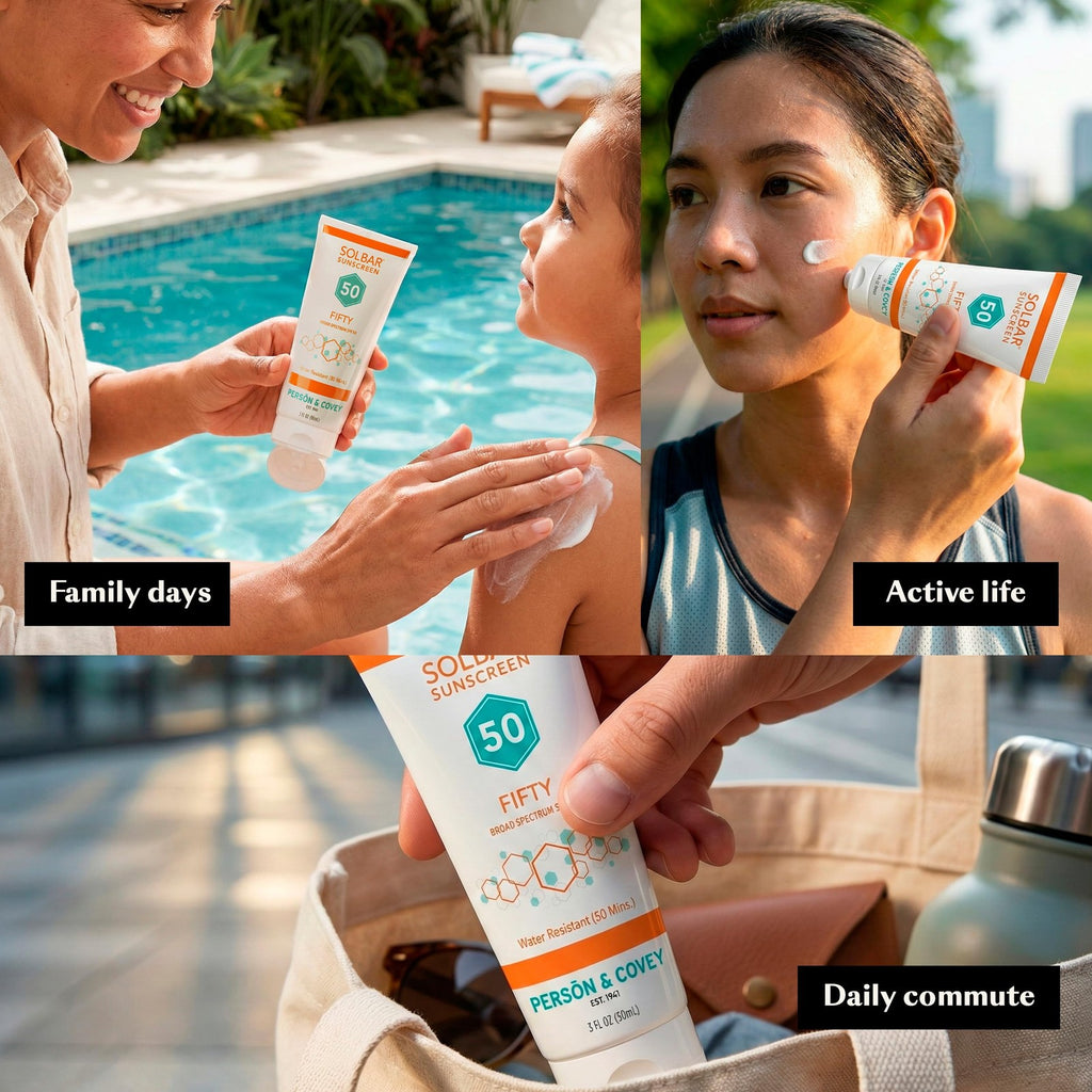 Broad Spectrum SPF 50 Sunscreen for Face & Body - Water-Resistant 3 Oz