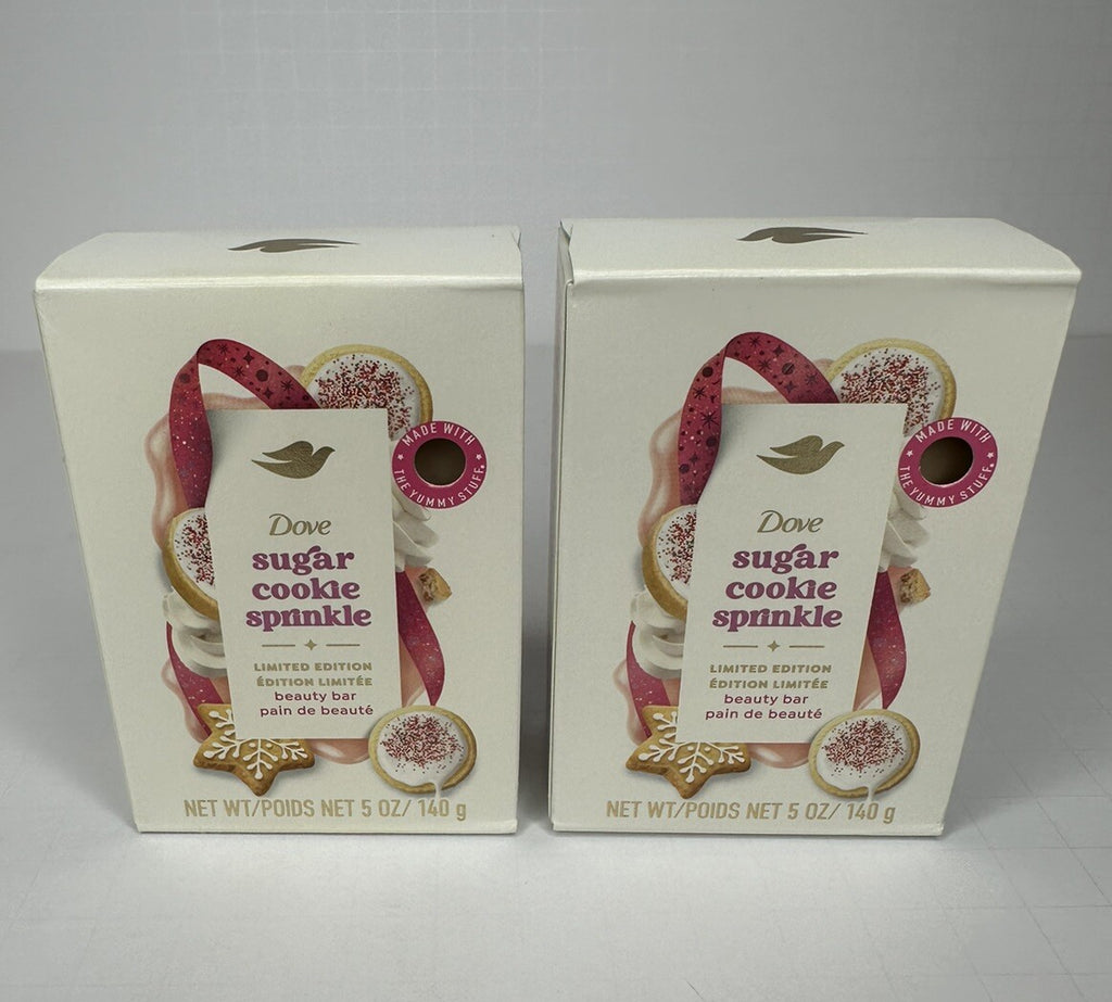 Dove Sugar Cookie Beauty Bar Soap Pack of 2 - Moisturizing, pH Balanced, 5 OZ