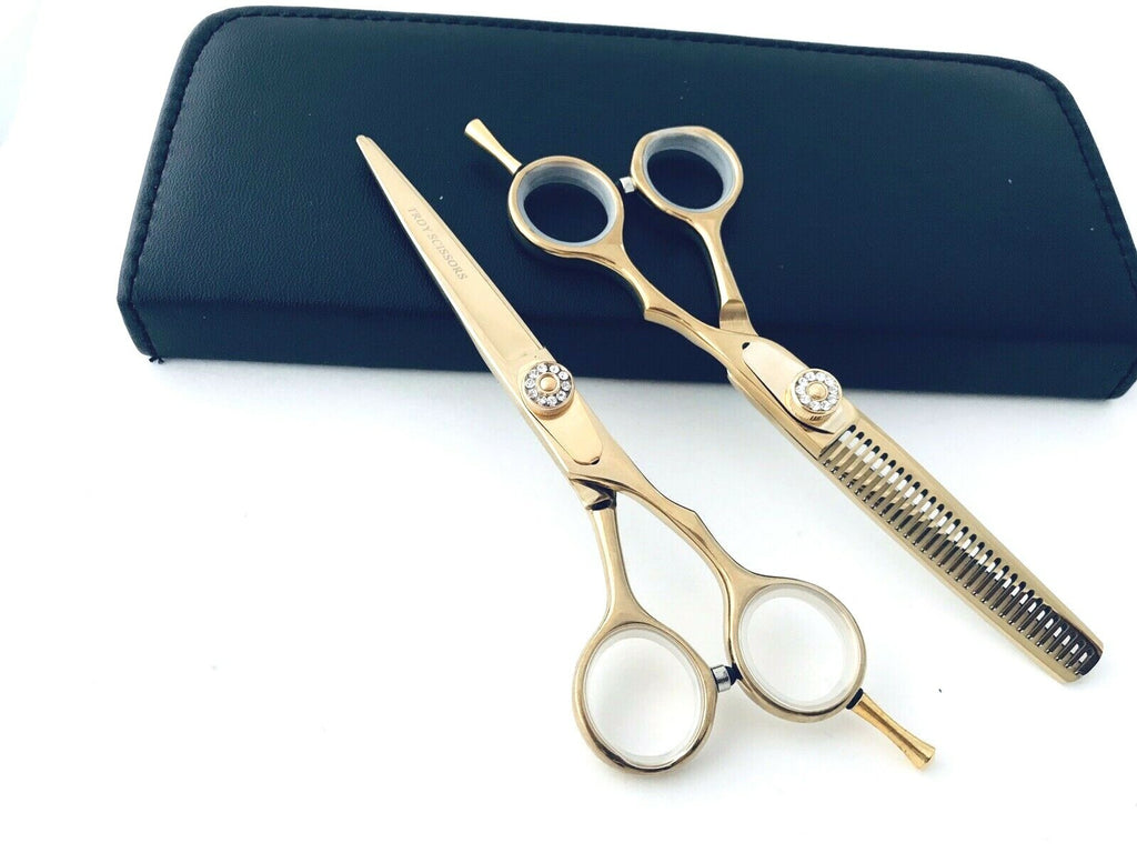 5.5-Inch Professional Hair Cutting Scissors Barber Shears Thinning Hairdressing