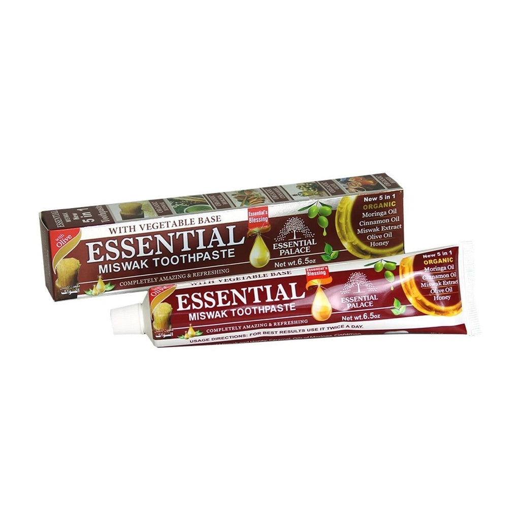 Natural Miswak Toothpaste 5 in 1 Fluoride-Free Oral Care - Essential Palace