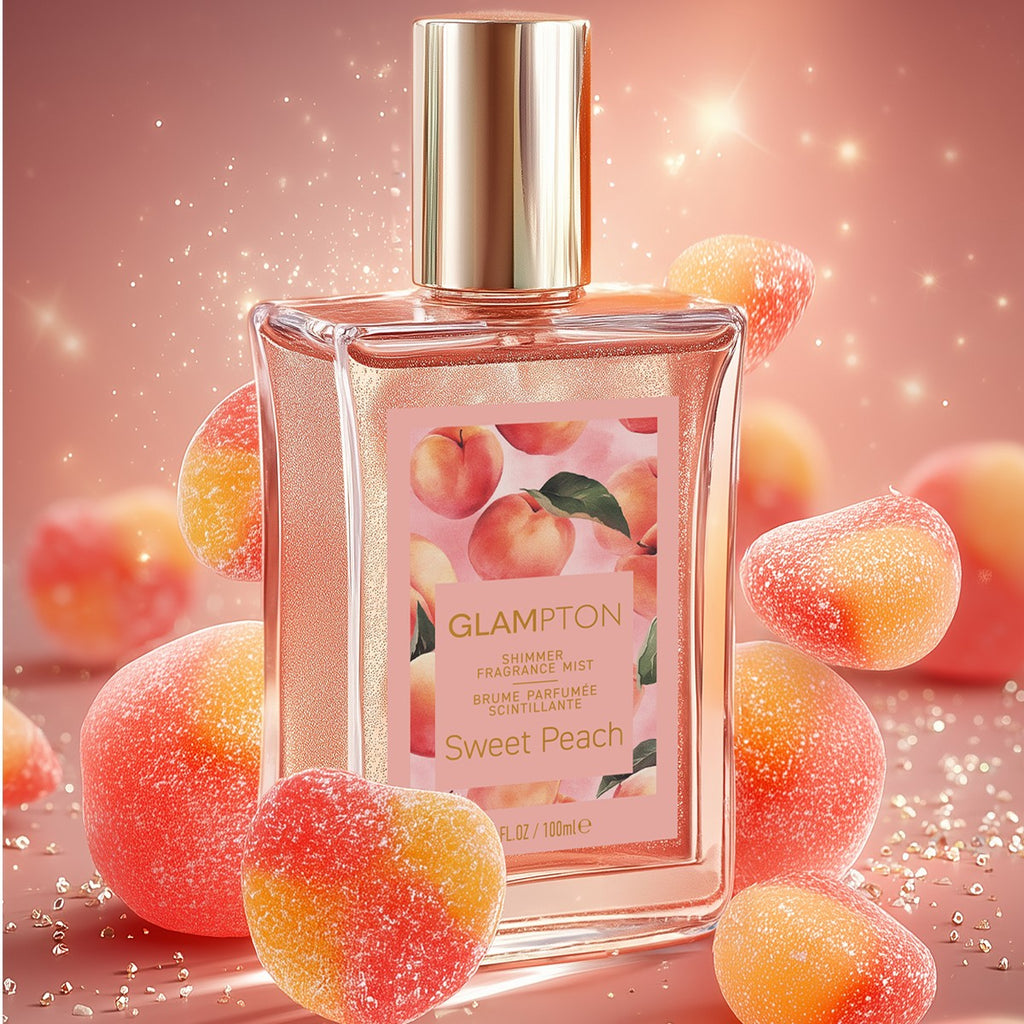 Sweet Peach Shimmer Fragrance Mist 3.4 oz - Refreshing Body Spray