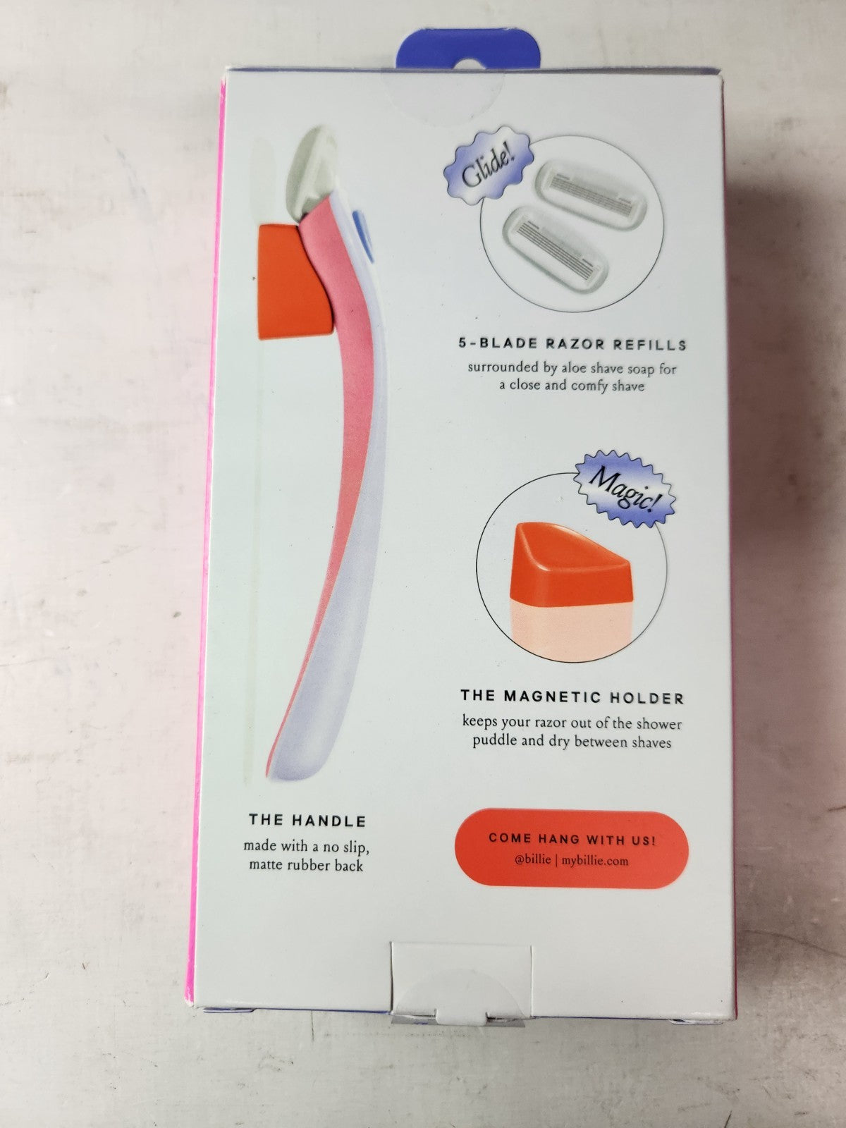 Women’s Razor Kit with 5-Blade Refills & Magnetic Holder - Dreampop