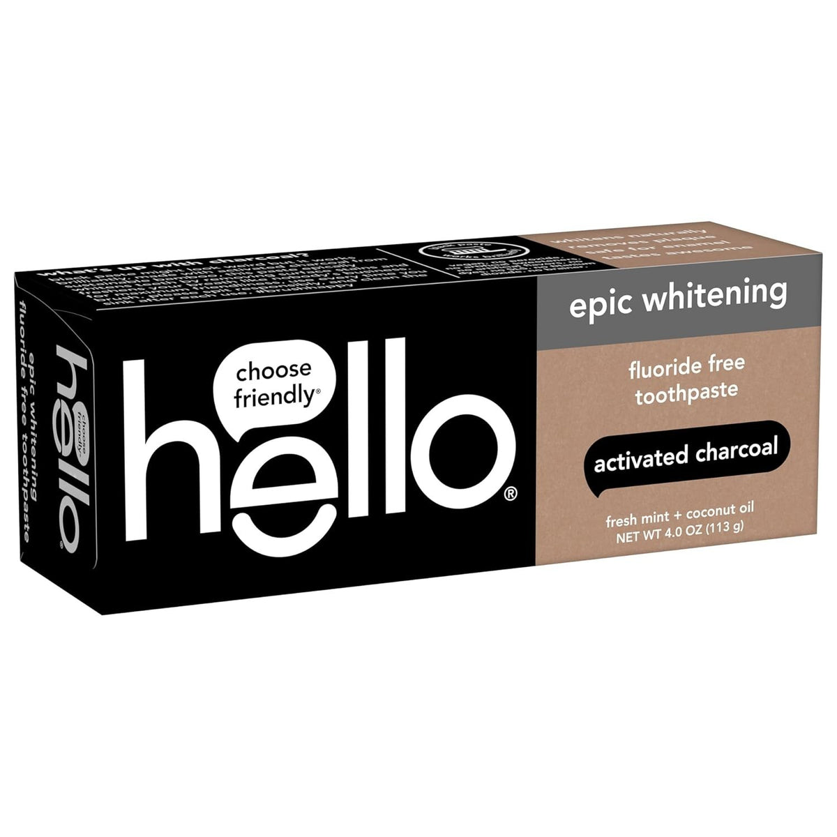 Activated Charcoal Whitening Toothpaste Fluoride-Free Dental Care
