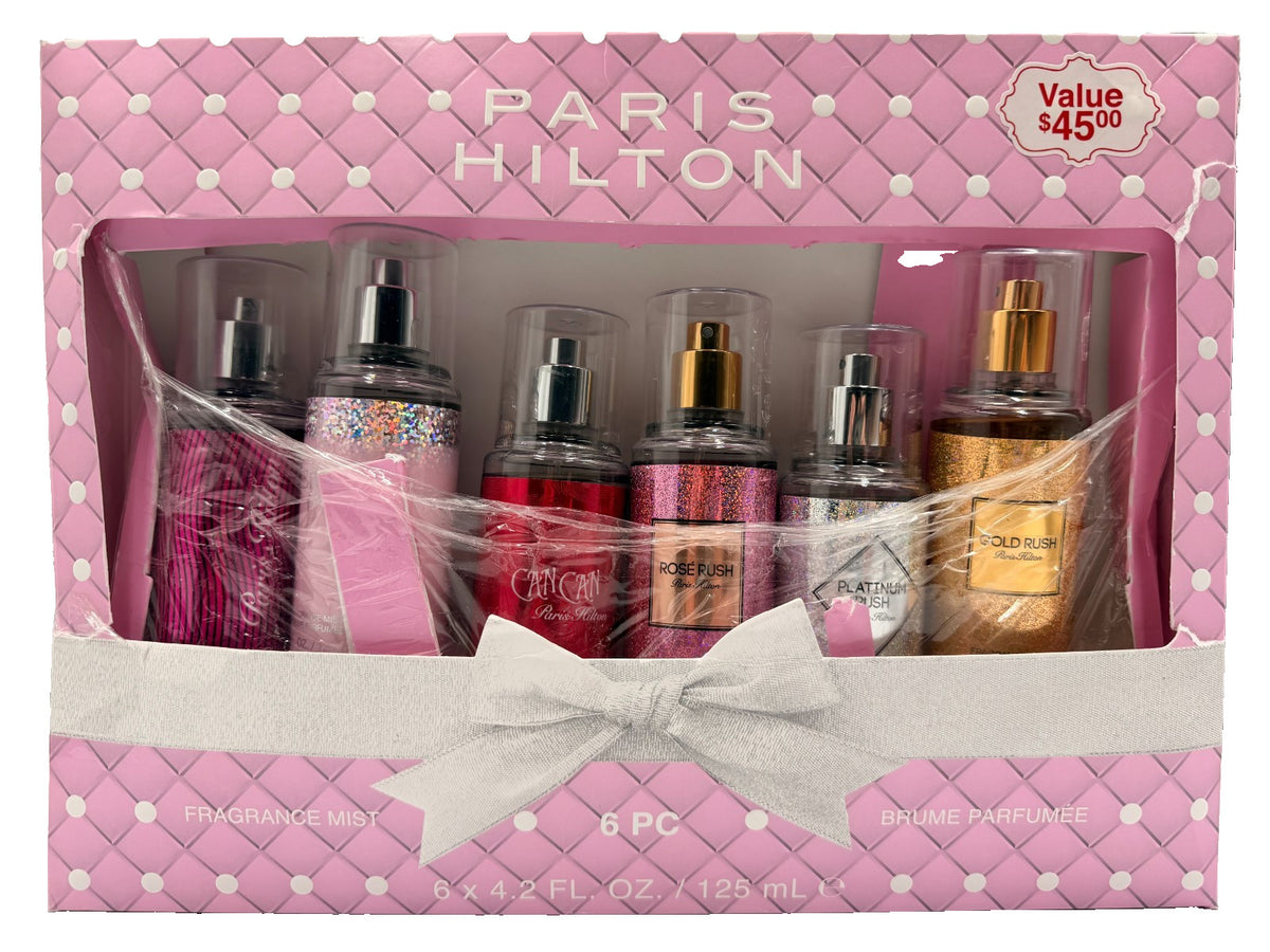 Paris Hilton 6-Piece Body Mist Gift Set - 4.2 oz / 125 ml for Women
