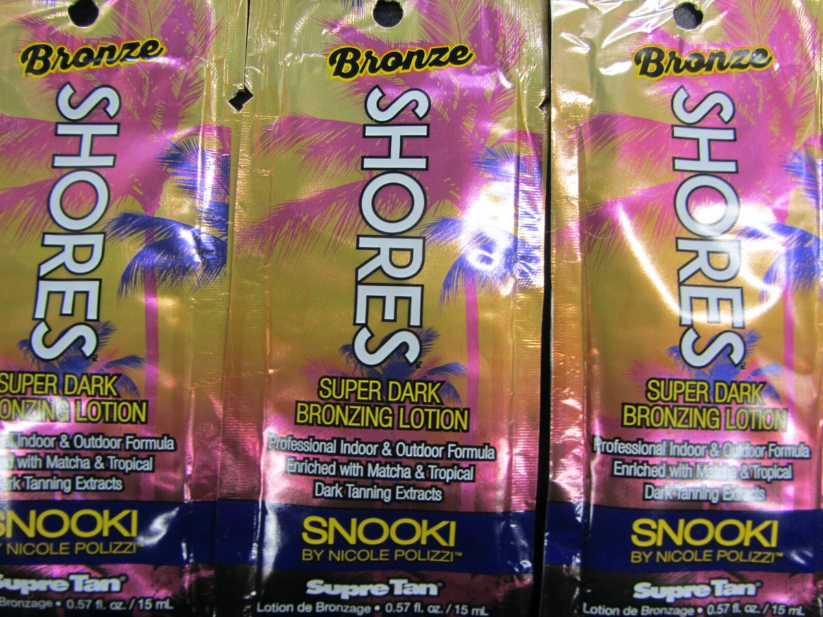 Supre Snooki Bronze Shores Super Dark Tanning Lotion - 5 Packets