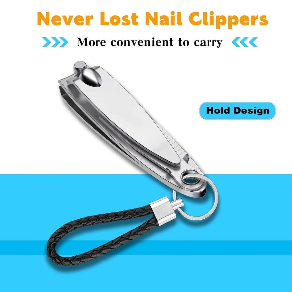 Premium Stainless Steel Nail Clipper Set for Fingernails and Toenails - 4 Pieces