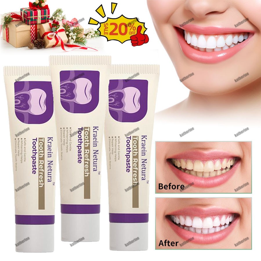 Natural Toothpaste for Sensitive Teeth & Bad Breath - Pack of 1-3