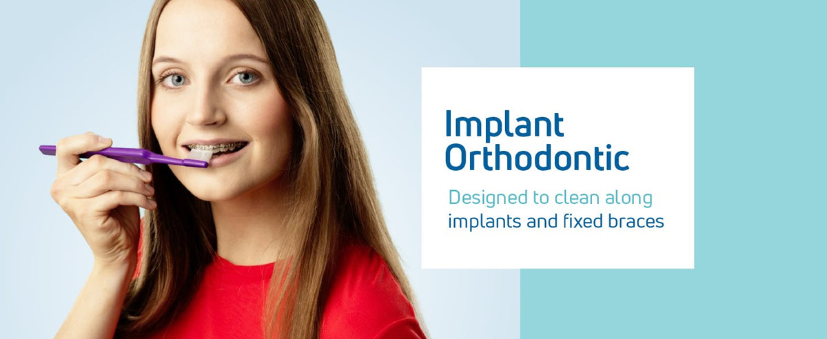 Orthodontic Soft Toothbrush with Narrow Head & Flexible Neck for Braces & Implants