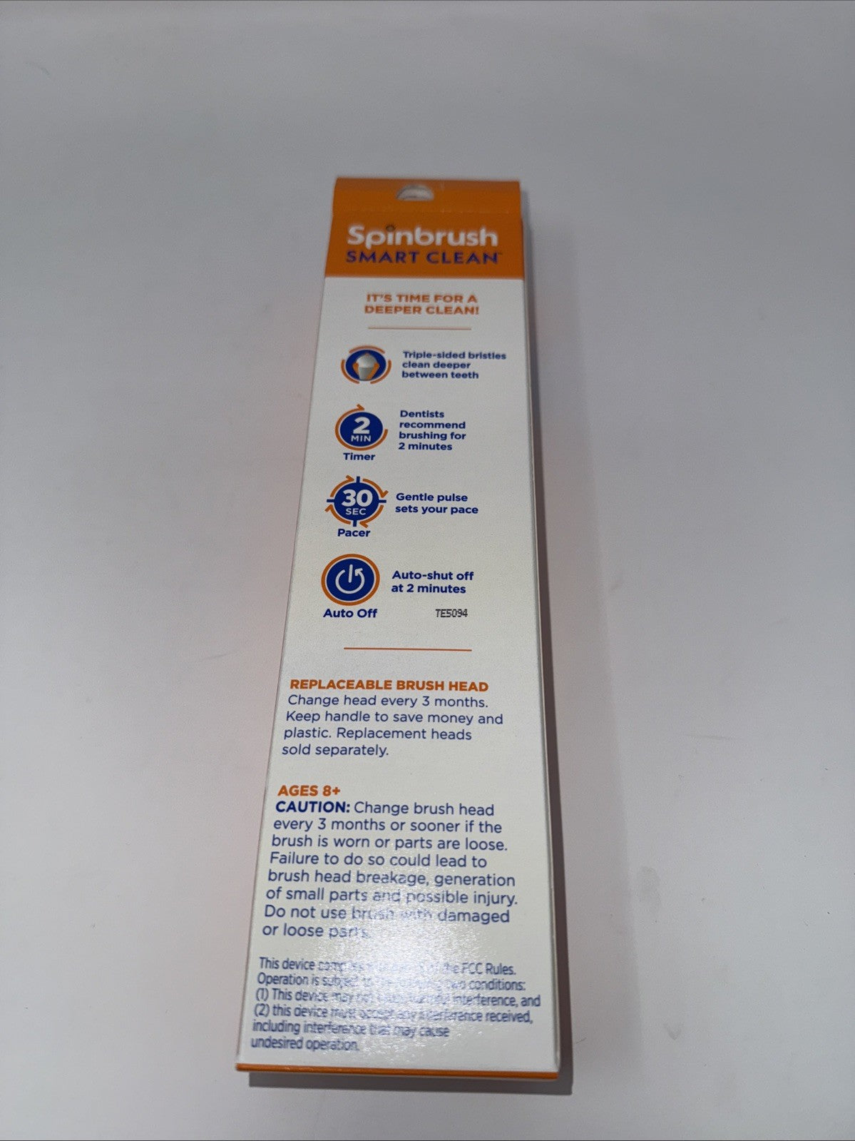 Electric Powered Toothbrush Soft Bristles Champagne Color