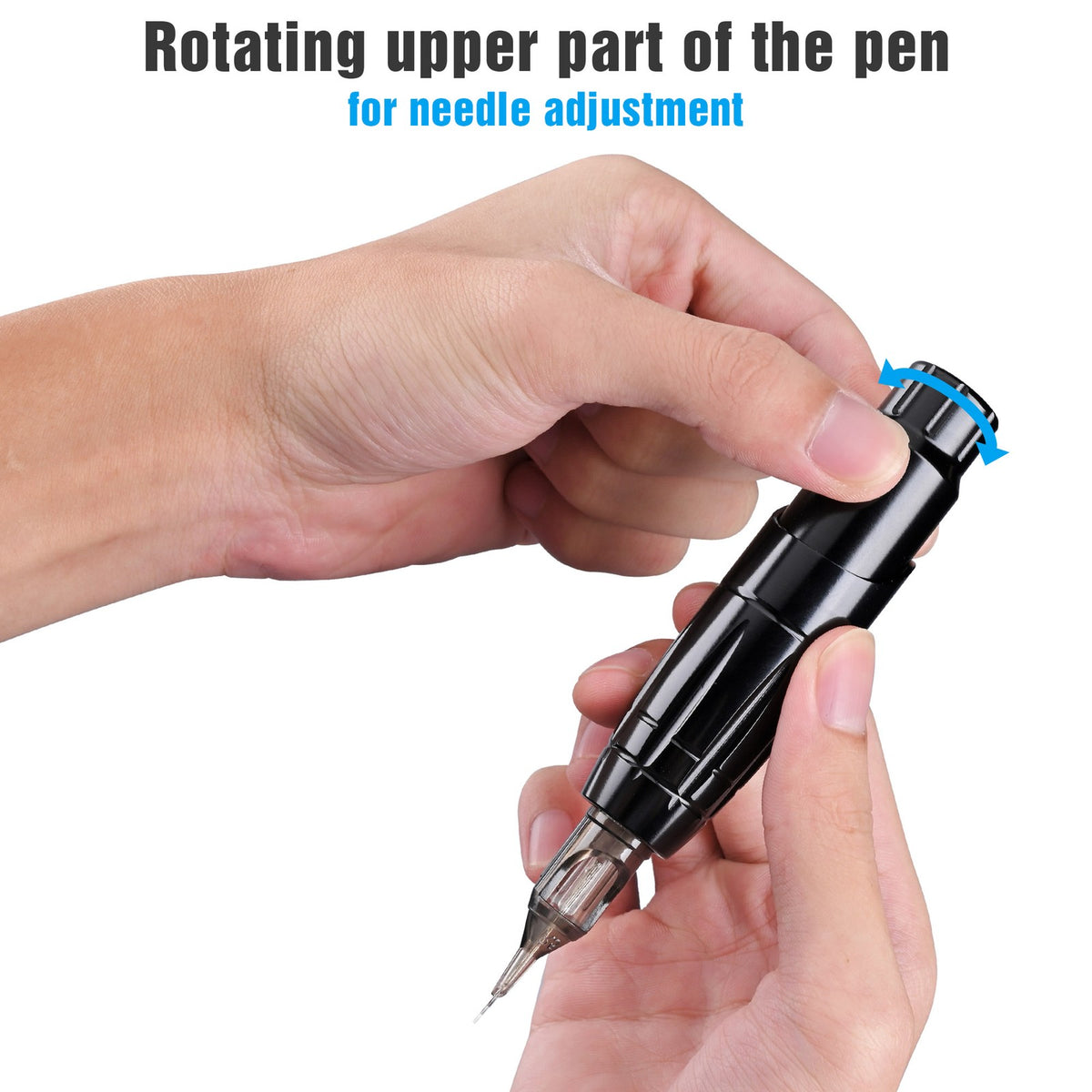 Tattoo Pen Machine with Aluminum Alloy Body - Beginner Friendly Rotary