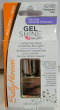 Gel Shine 3D Top Coat - Clear Nail Polish, Fast Dry, 42499