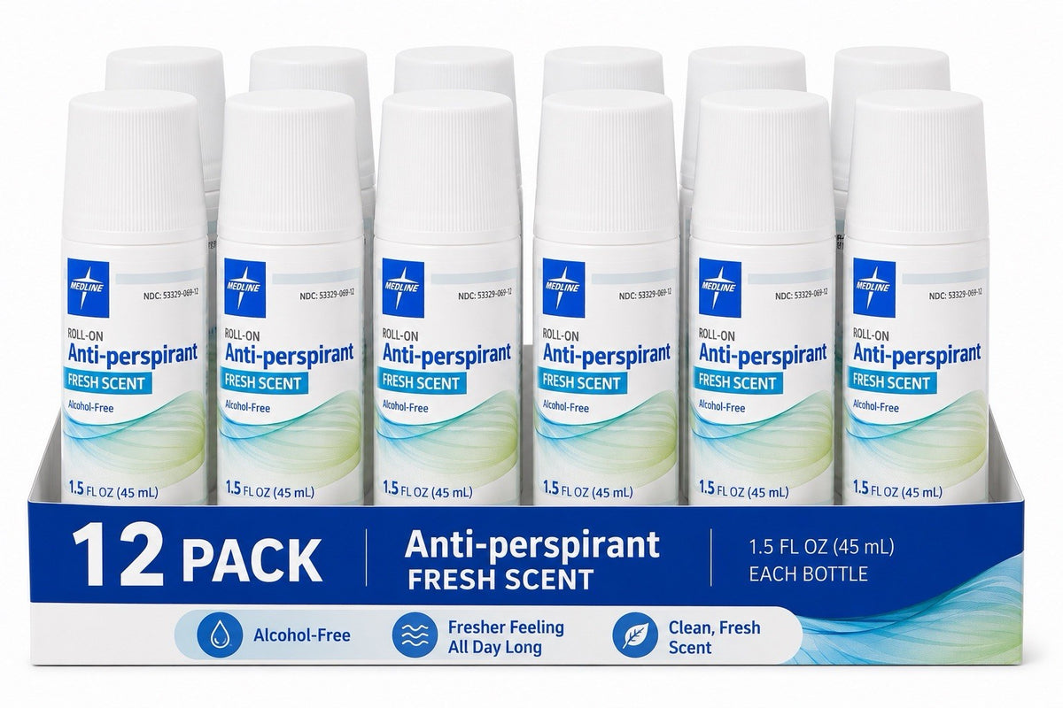 Medline Roll-On Anti-Perspirant Fresh Scent Alcohol-Free 1.5 Fl Oz