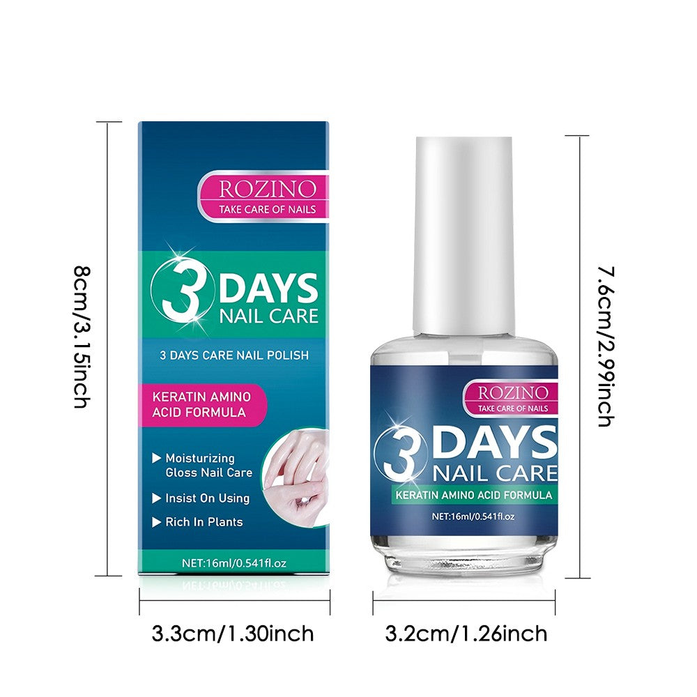 Nail Care Oil with Keratin & Amino Acids - 3 Pack, 16ml for Strength & Shine