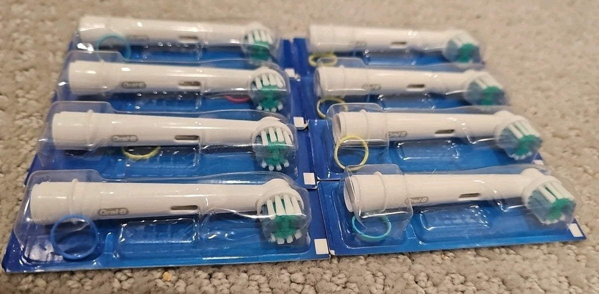 Oral-B Precision Clean Toothbrush Head Refills 8 Pack Bacteria Guard OEM