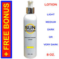 Self Tanning Lotion with Mitt & Gloves - Natural Dark Tan, 8 oz