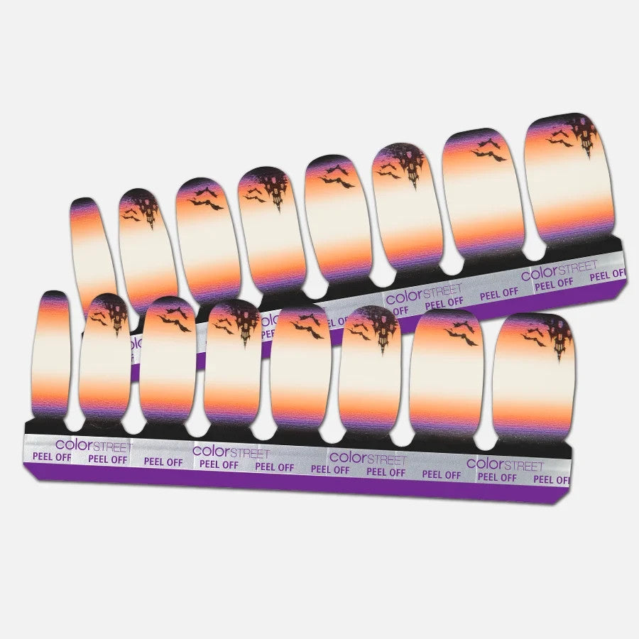 Glow-in-the-Dark Halloween Nail Polish Strips - Spooky Manicure Set