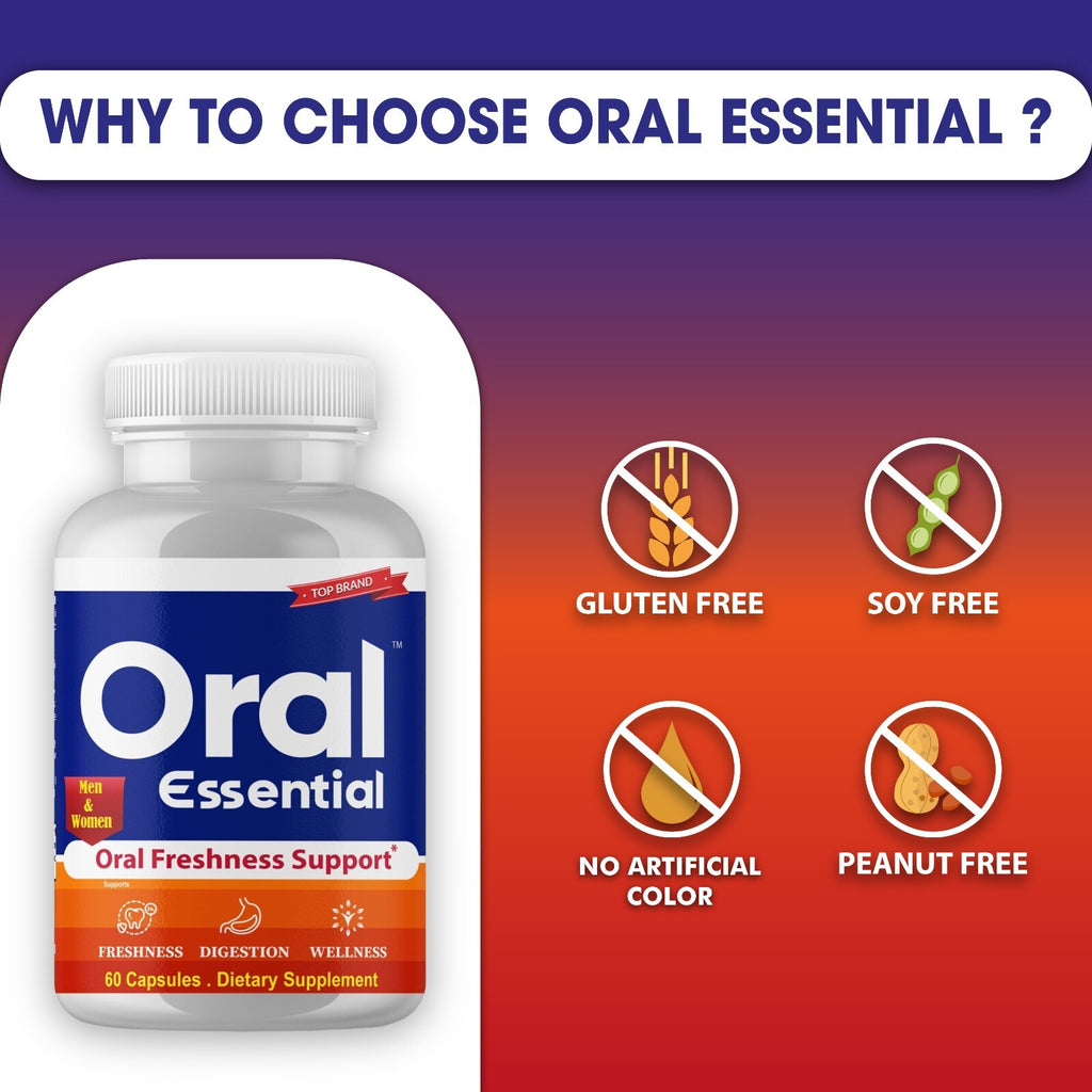 Probiotic Oral Care for Bad Breath - 60 Pills Natural Freshness