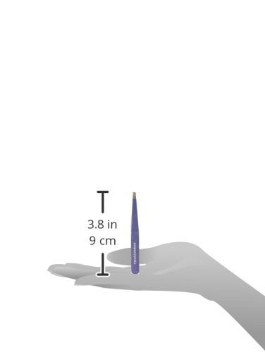 Professional Stainless Steel Tweezers - 25° Slant Tip, Bahama Blue