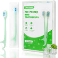 Disposable Mini Toothbrush Set with Toothpaste & Tongue Scraper – Travel Pack