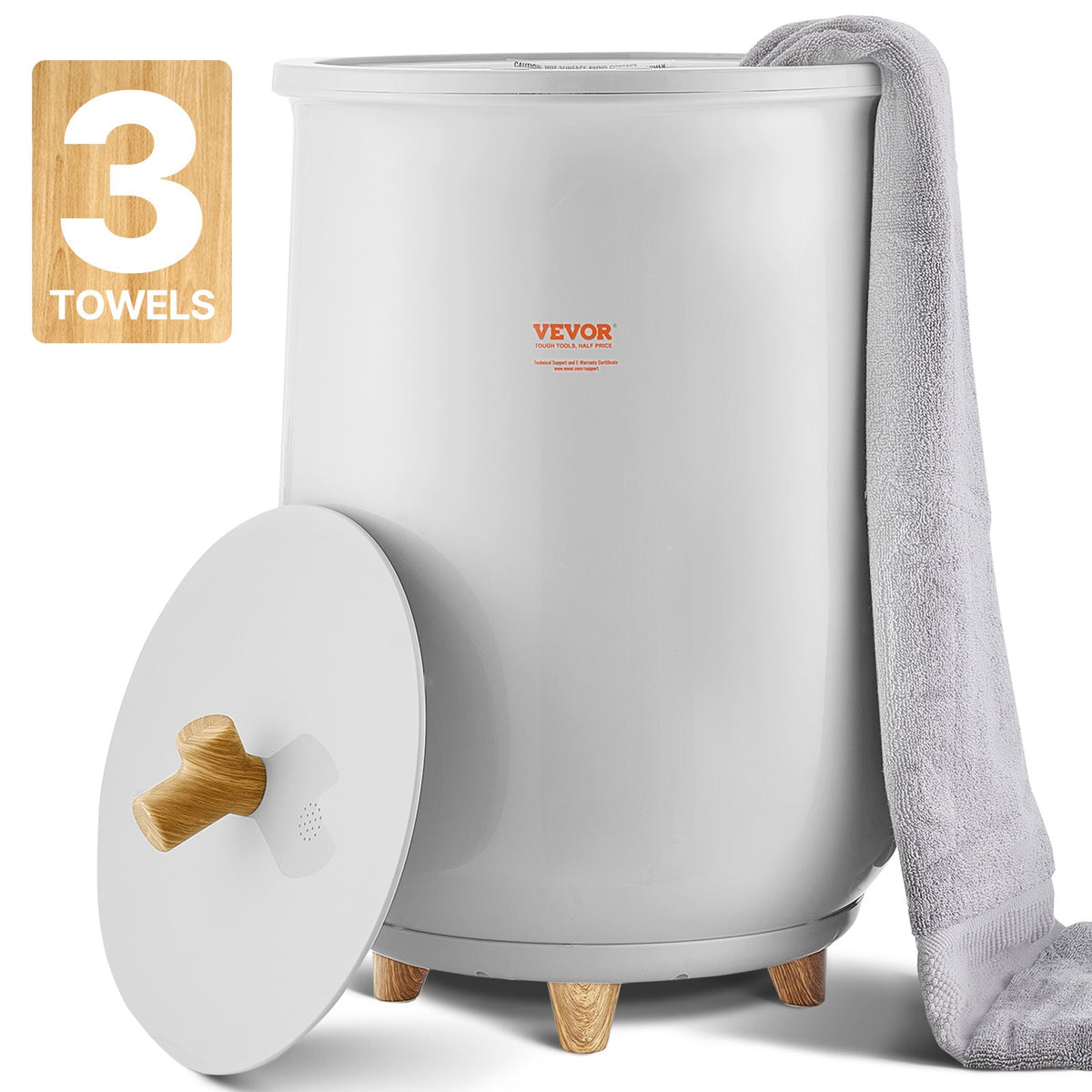 20L Towel Warmer Bucket with LED Light, Timer & Temperature Control