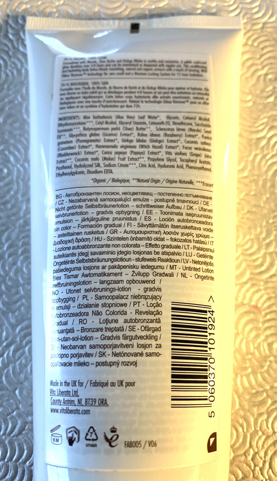 Self Tanning Lotion with Marula Oil - Gradual Face & Body Moisturizer - 6.76 Fl Oz