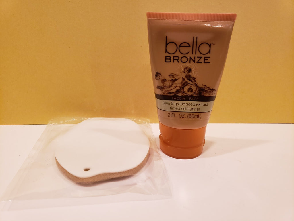Olive & Grape Seed Extract Tinted Self Tanner with Sponge - 2 Fl Oz