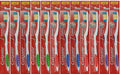 Pack of 12 Extra Clean Manual Toothbrushes with Bi-Level Bristles