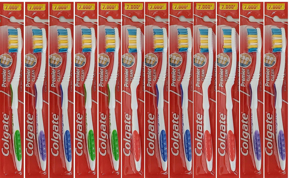 Pack of 12 Extra Clean Manual Toothbrushes with Bi-Level Bristles